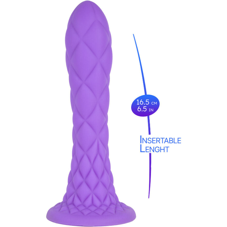 SILEXD – TRAUMHAFTER DILDO FANTASIE THERMOAKTIVES FLÜSSIGES SILIKON VIOLETT 18,5 CM