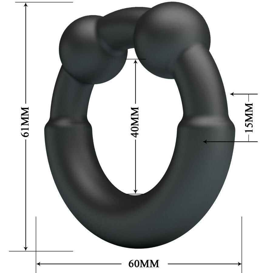 Cockring Meco Modèle 15 Silicone Souple Réglable Confort - Crazy Bull