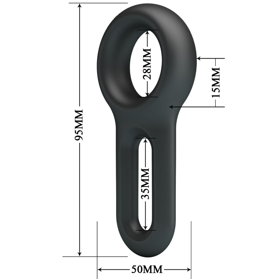 Cockring Oniel Modèle 18 Silicone Ajustable Confort Souple - Crazy Bull