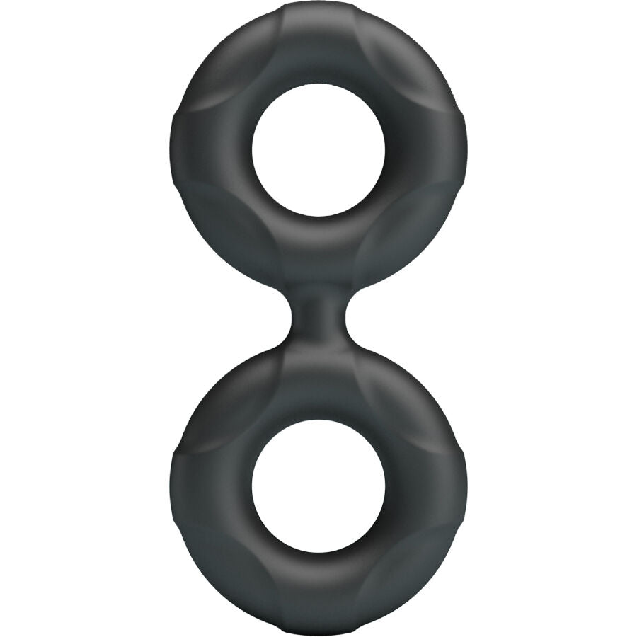 Cockring Double Anneau Radwan Modèle 19 Silicone Ajustable - Crazy Bull