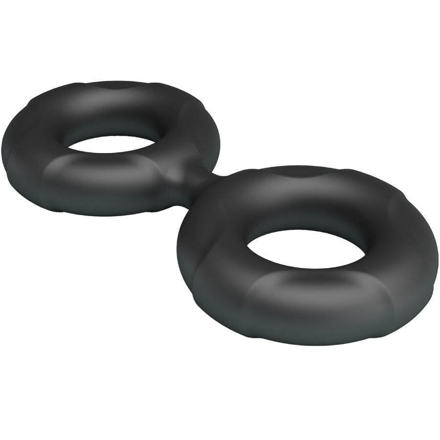 Cockring Double Anneau Radwan Modèle 19 Silicone Ajustable - Crazy Bull