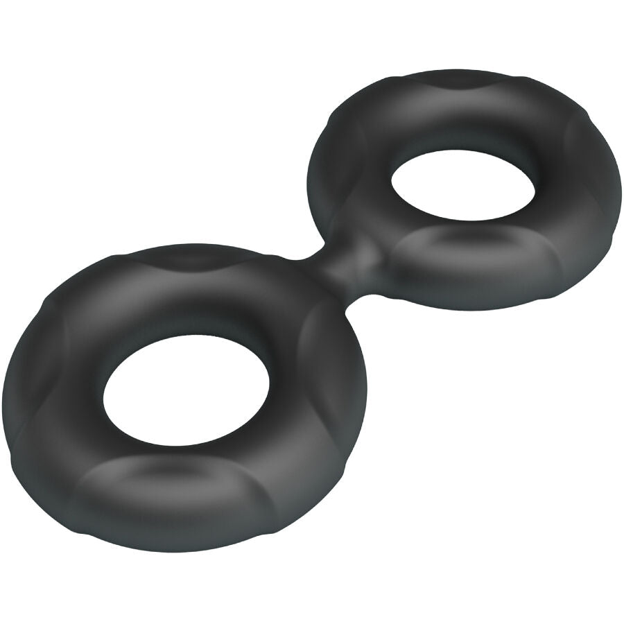 Cockring Double Anneau Radwan Modèle 19 Silicone Ajustable - Crazy Bull