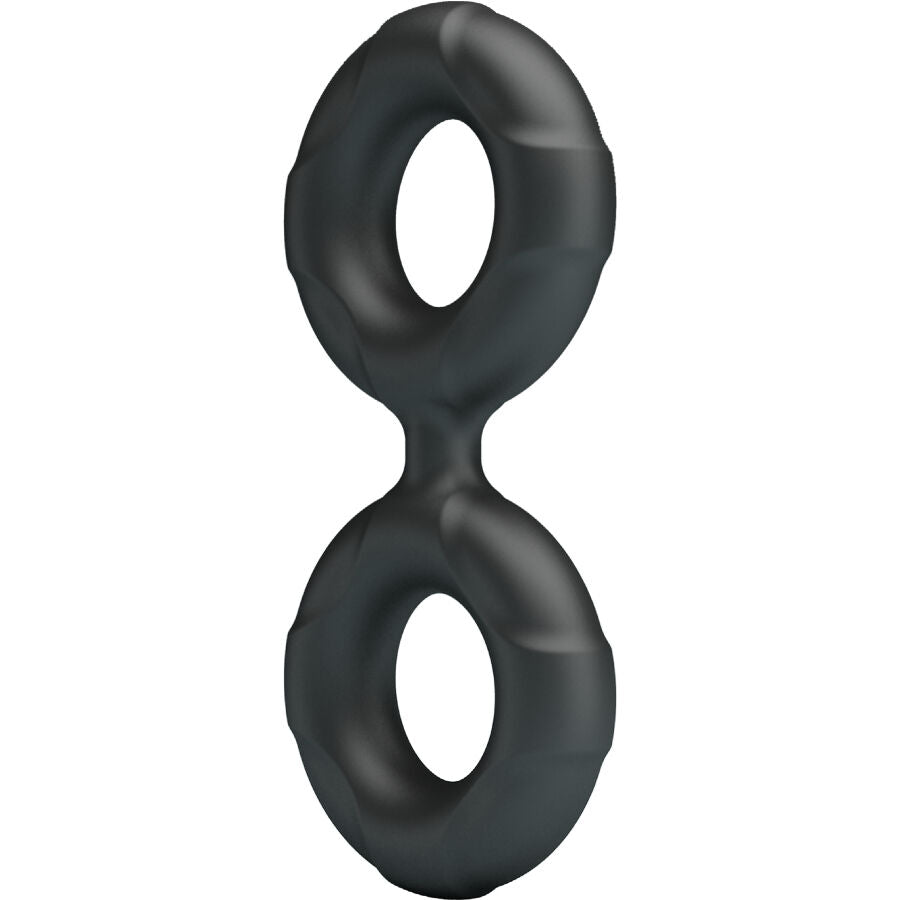 Cockring Double Anneau Radwan Modèle 19 Silicone Ajustable - Crazy Bull