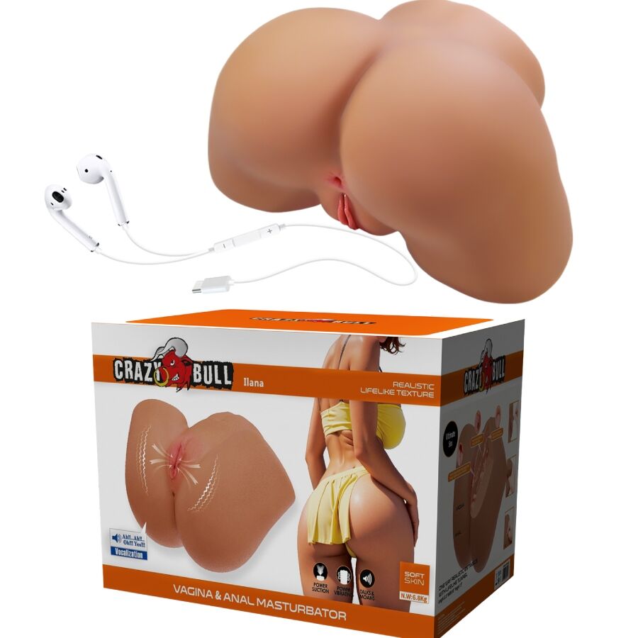 CRAZY BULL - ILANA VIBRATOR UND REALISTISCHER WEIBLICHER BULL MIT EINEM GEWICHT VON 6,8 KG