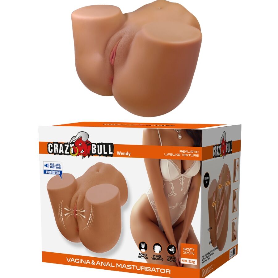 CRAZY BULL - WENDY VIBRATOR UND REALISTISCHER WEIBLICHER BULLS 11KG TUMBLER