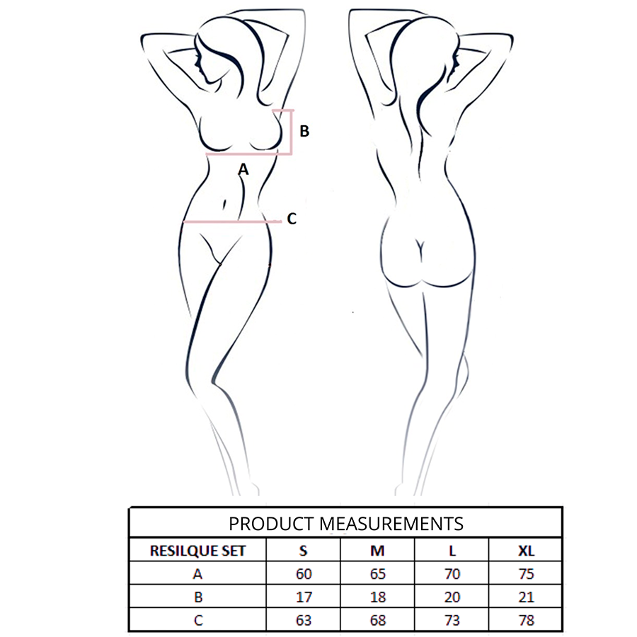 PASSION - SCHWARZES RESILQUE BH + STRING-SET S/M