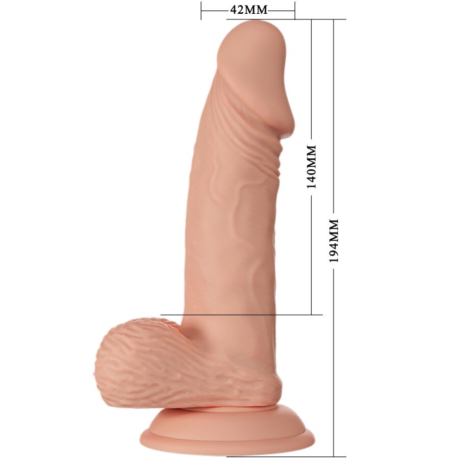 BAILE - SCHÖNE BEGEGNUNG ZEBULON REALISTISCHER FLEXIBLER DILDO 19,4 CM NATÜRLICH