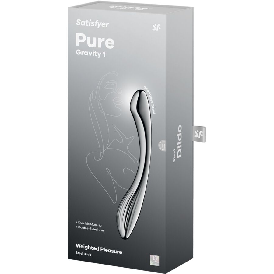 SATISFYER - PURE GRAVITY 1 DOPPELENDELLER EDELSTAHLDILDO