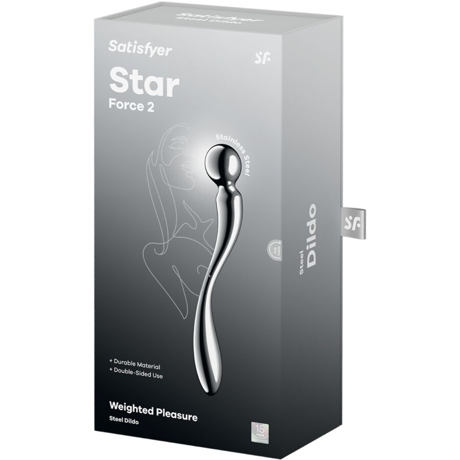 SATISFYER - STAR FORCE 2 DOPPEL-DILDO AUS EDELSTAHL
