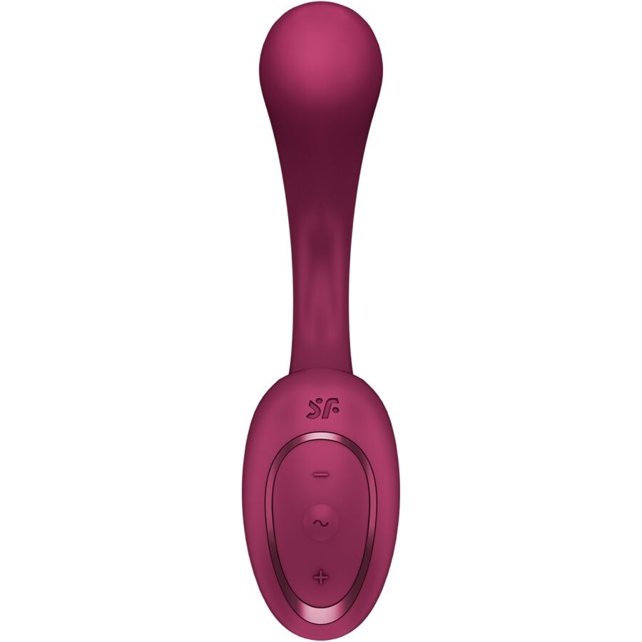 SATISFYER - G FOR GODDESS 2-Flaschen-Vibrator Hase Burgunderrot