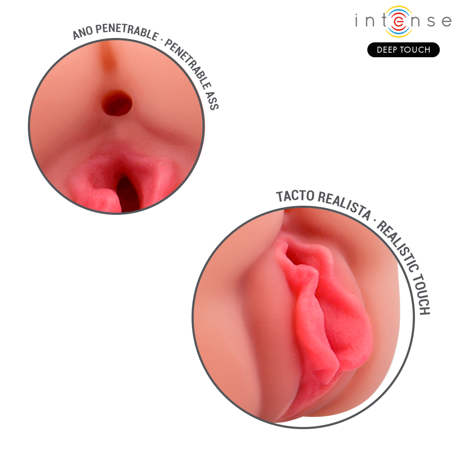 INTENSIVER TIEFER BERÜHRUNG - RILEY DOPPEL-MASTURBATOR FÜR MUND UND VAGINA