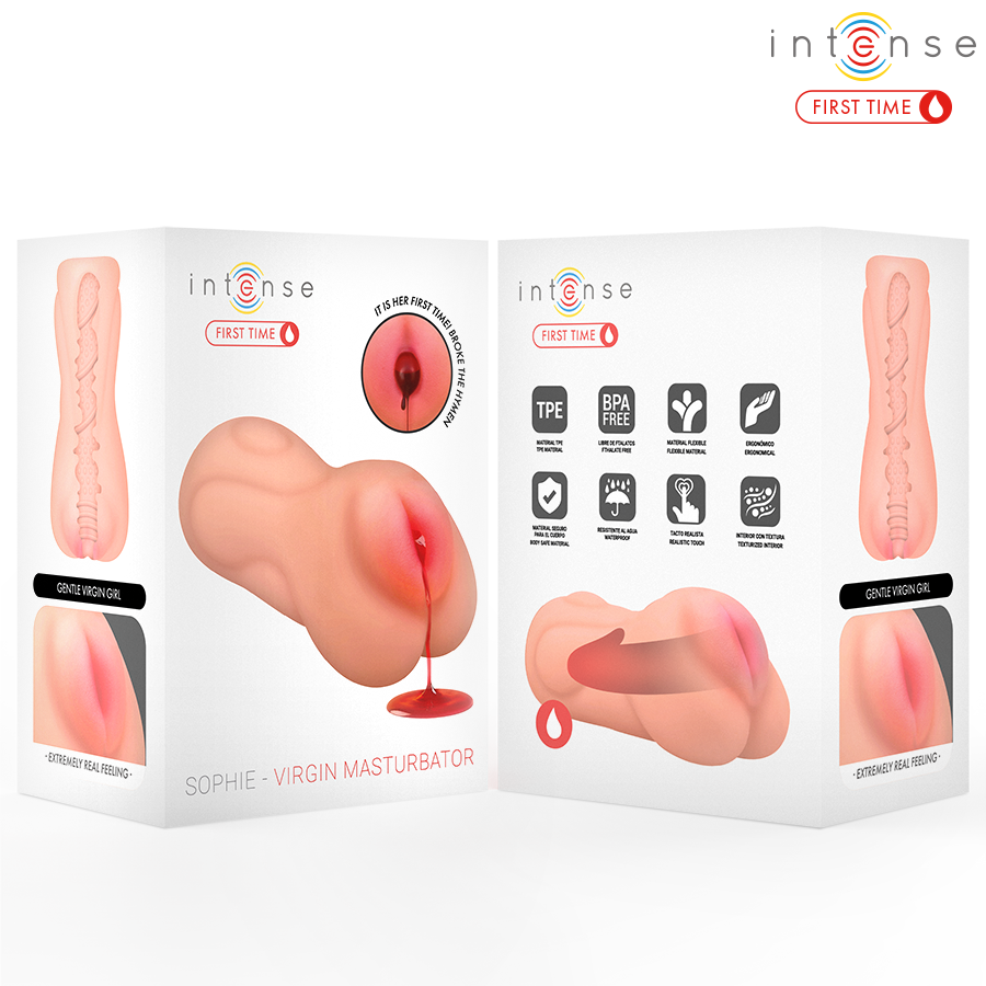 INTENSIVES ERSTMALS - SOPHIE, DIE JUNGFRAU, MASTURBIERT MIT BLUTUNG