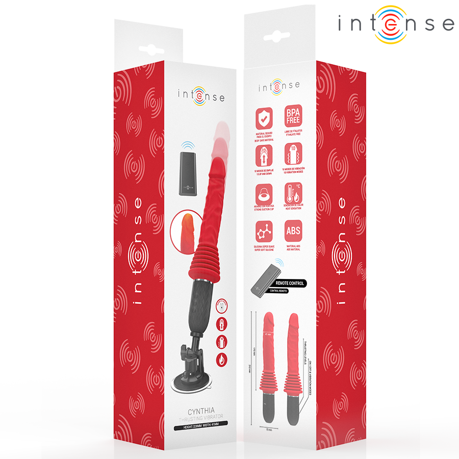 INTENSE - CYNTHIA ferngesteuerter Stoßvibrator mit Heizfunktion