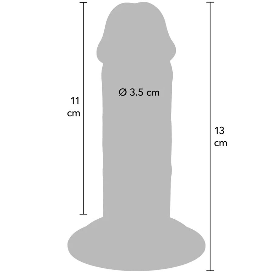 ERLEBEN SIE REALITÄT – LUXURIÖSER, DICKER TPE-PENIS MIT DOPPELVERDICHTUNG, 13 CM