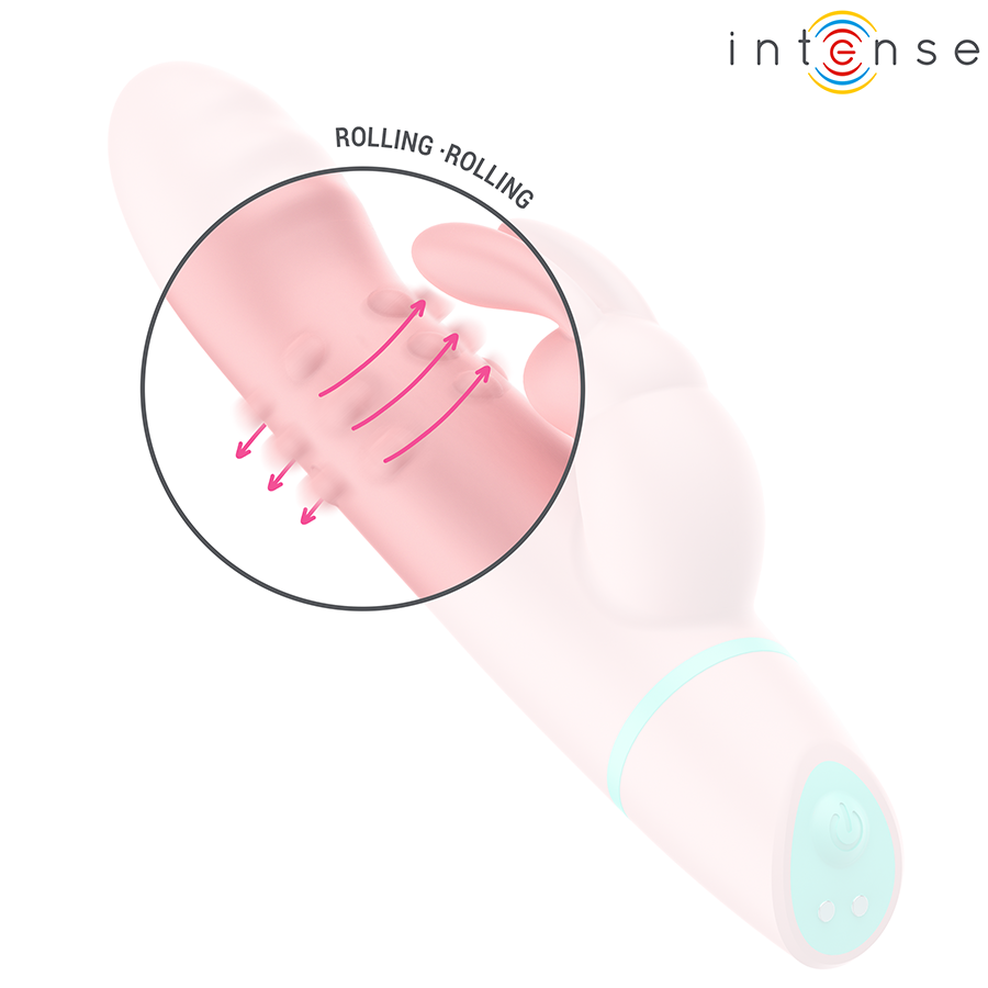 Vibromasseur Rabbit Alvin Oscillant à Roulement 5 Modes Rechargeable - Intense