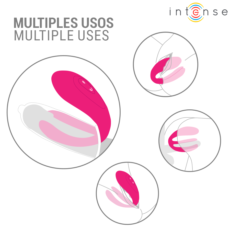 INTENSE - JULIA DOPPEL-CLIP-ON-VIBRATOR-STIMULATOR MIT FERNBEDIENUNG