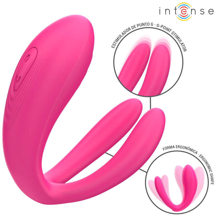 INTENSE - JULIA DOPPEL-CLIP-ON-VIBRATOR-STIMULATOR MIT FERNBEDIENUNG