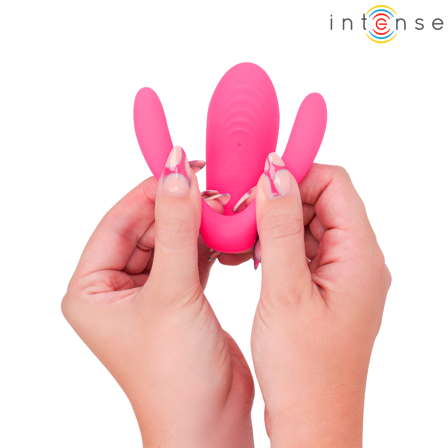 INTENSE - JULIA DOPPEL-CLIP-ON-VIBRATOR-STIMULATOR MIT FERNBEDIENUNG