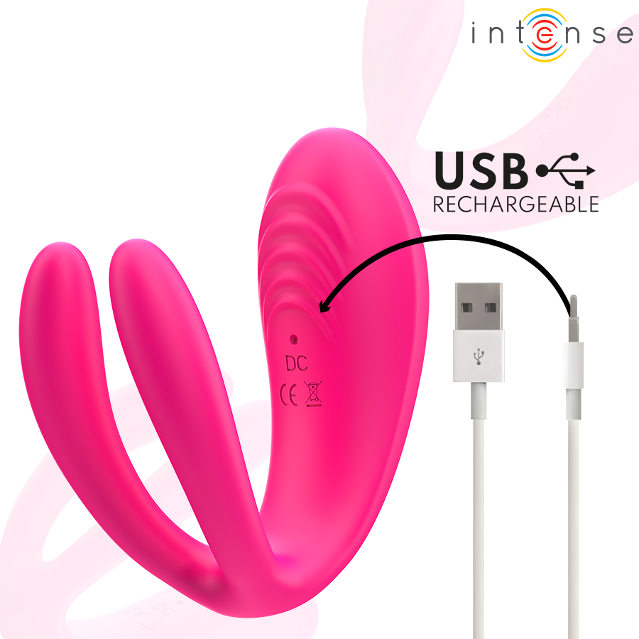 INTENSE - JULIA DOPPEL-CLIP-ON-VIBRATOR-STIMULATOR MIT FERNBEDIENUNG