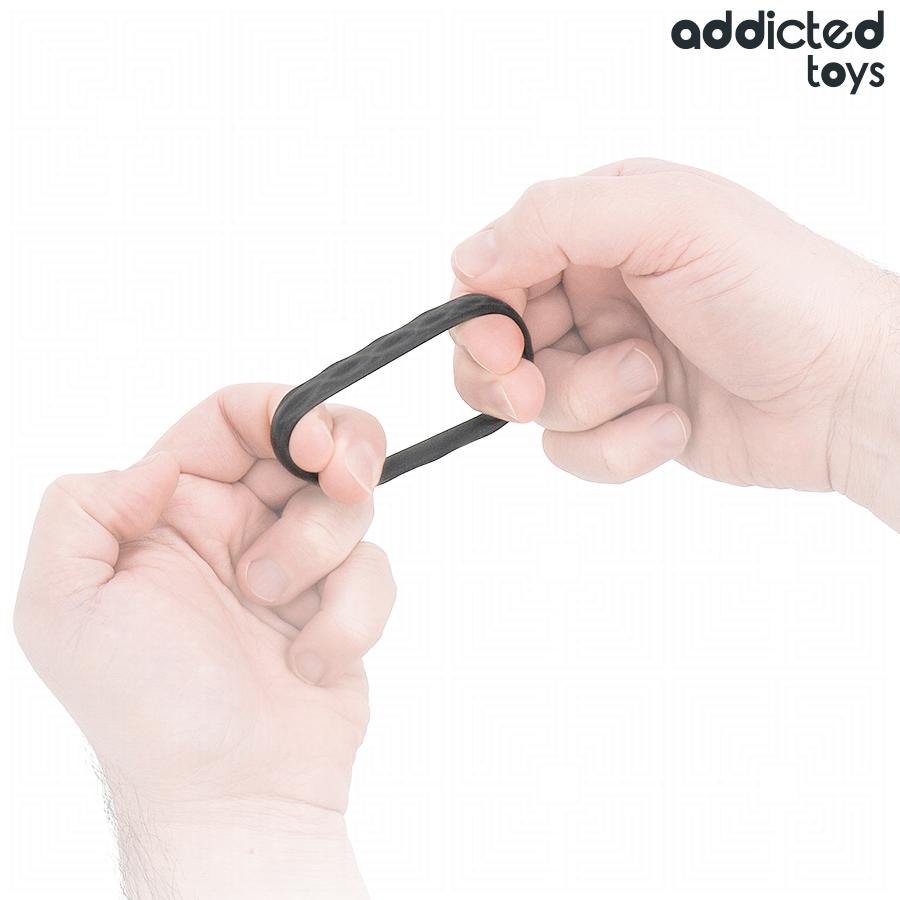 ADDICTED TOYS – SET MIT STRUKTURIERTEN PENISRINGEN, 4 GRÖSSEN