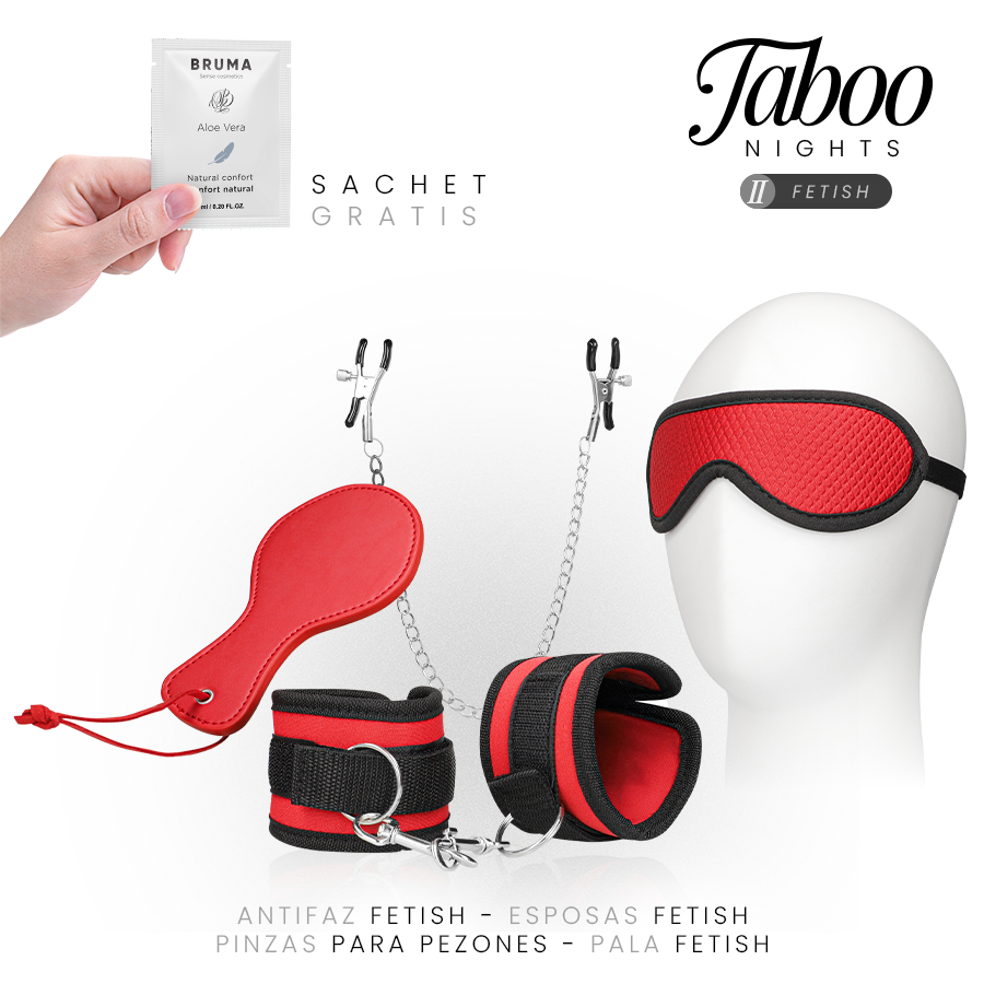 Coffret BDSM Soft Fetish Dreamkit 5 Accessoires Débutant - Taboo Nights
