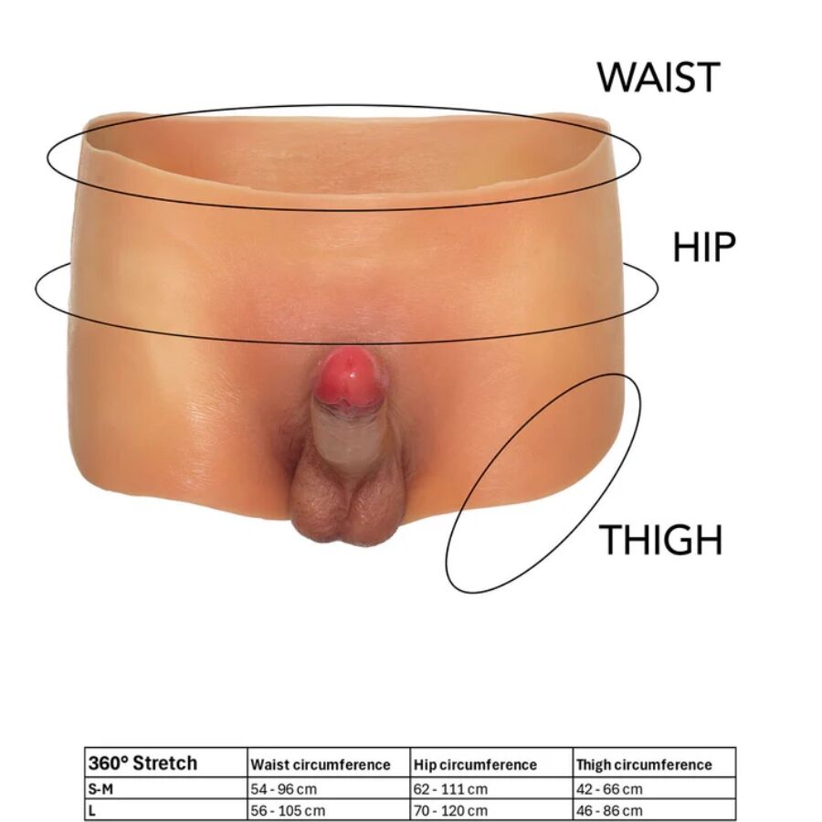 VERBORGENE BEGIERDE - ALTER EGO BOXERSHOT MIT 18 CM PENIS GRÖSSE L