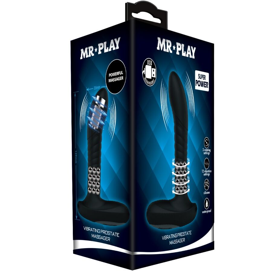 Stimulateur de Prostate Rotatif Vibrant 12 Vibrations 3 Rotations - Mr Play