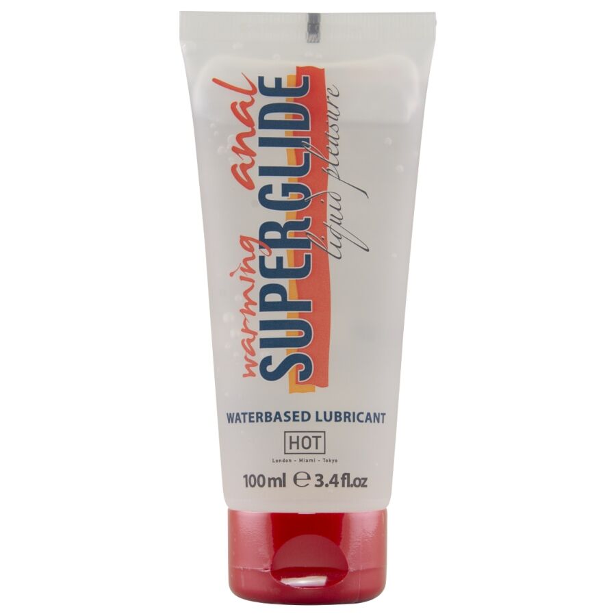 Lubrifiant Anal Chauffant Superglide Base Eau 100 ml - Hot