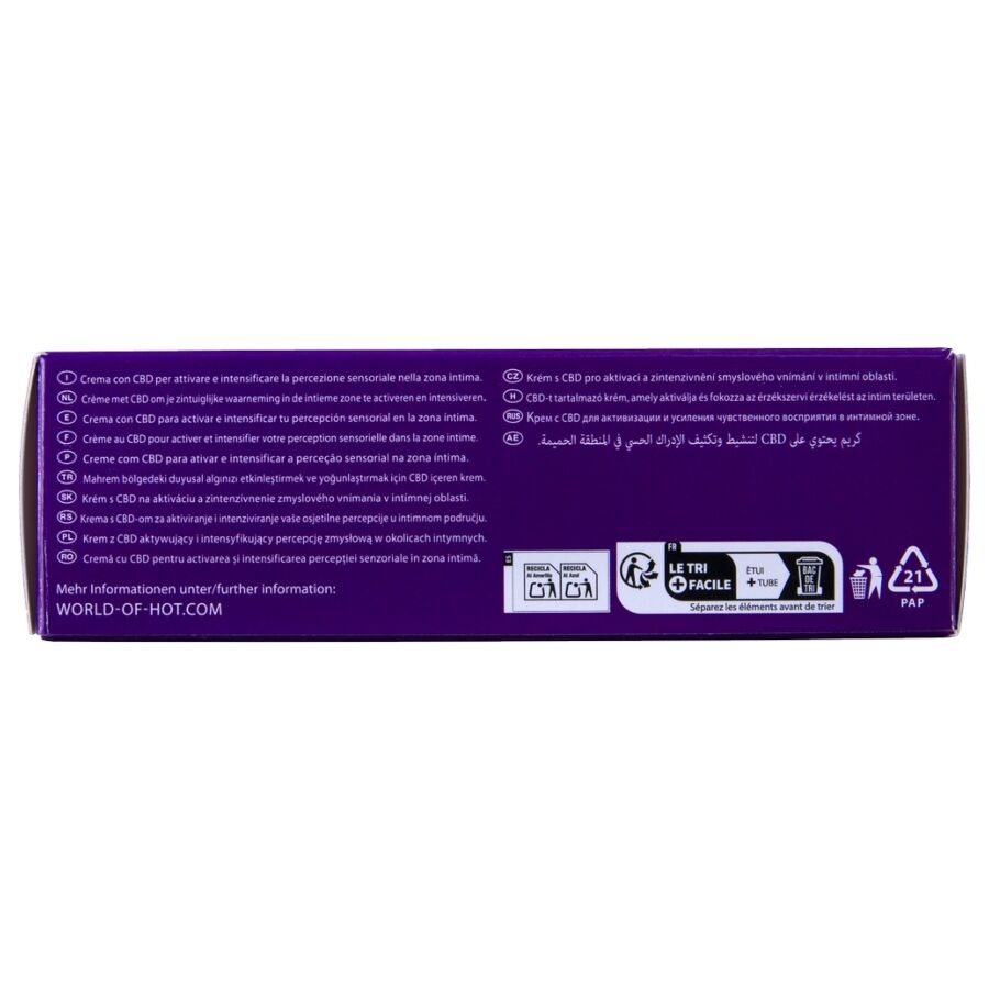 Crème Stimulante Vulvaire au CBD Effet Intense 50ml - Hot
