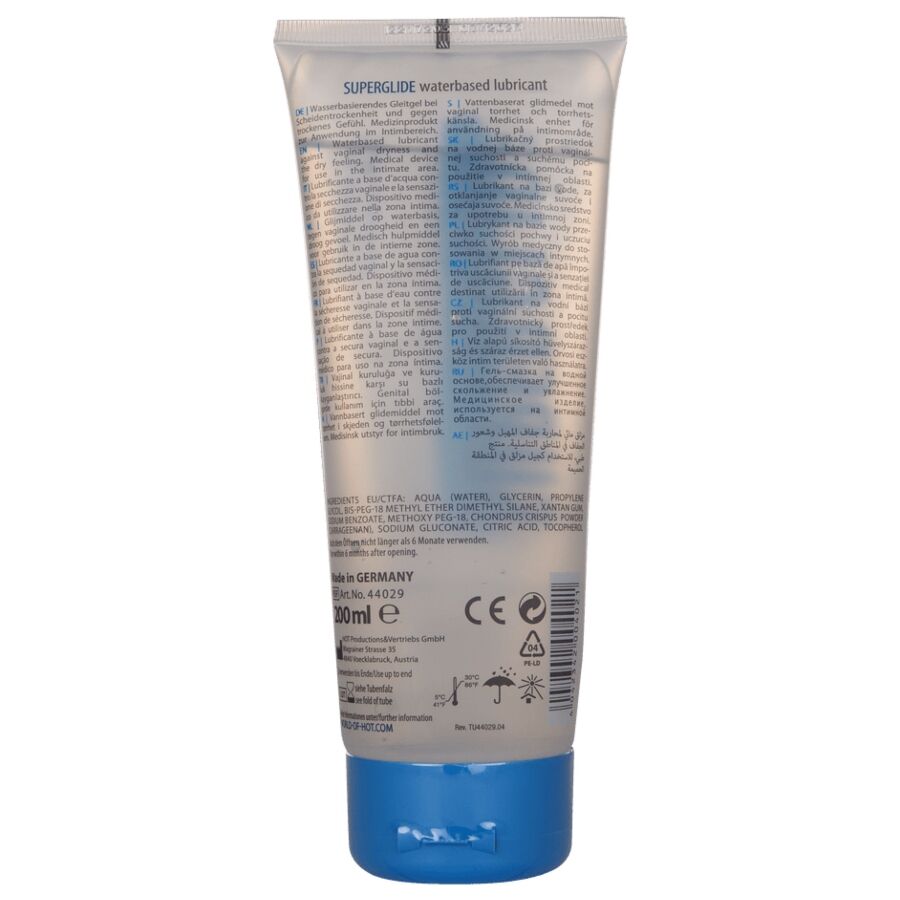 Lubrifiant Liquid Pleasure Base Eau Compatible Sextoys - Hot