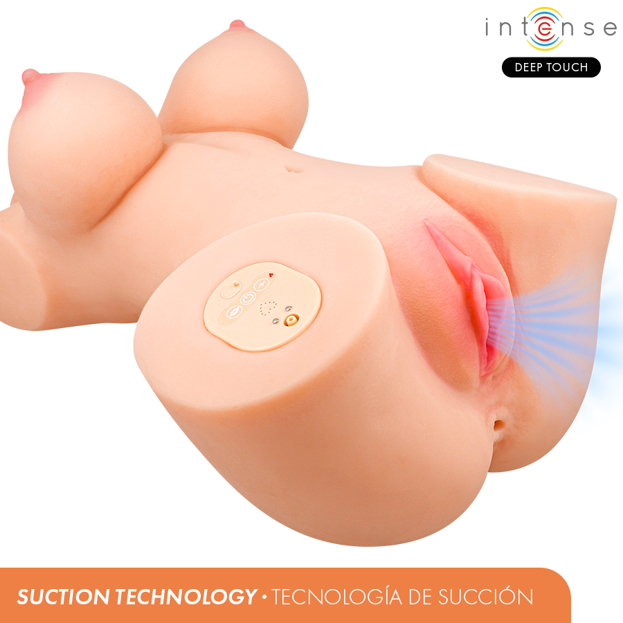 Masturbateur Torse Vero Vibration Succion Chaleur Effets Vocaux - Intense