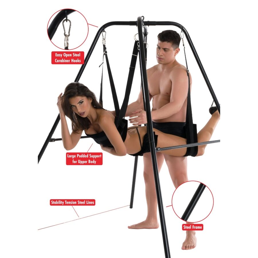 Balançoire Sexuelle Autoportante Extreme Lovers Support Acier 180 cm - Hidden Desire
