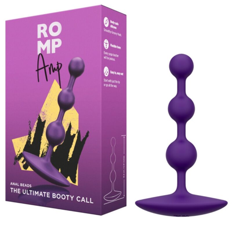 Perles Anales Amp Silicone Flexible Progressives 12,5 cm - Romp