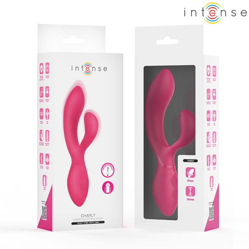Vibromasseur Articulé Charly Double Moteur 7 Modes Rechargeable - Intense