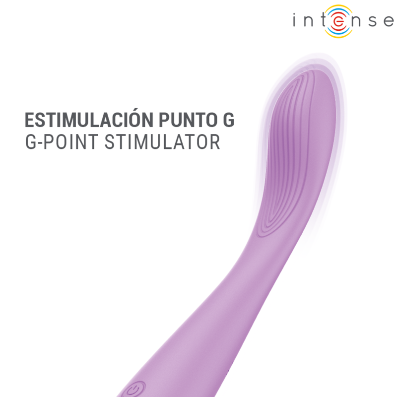 Tête striée du vibromasseur Lucca d'Intense pour la stimulation du point G