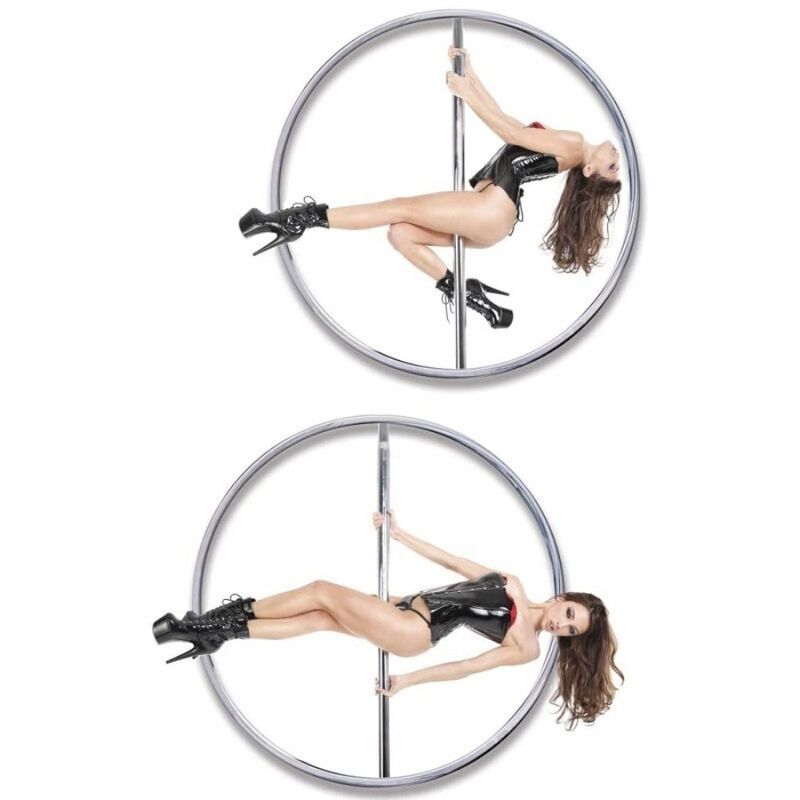 Figures de pole dance réalisées sur la barre chromée Fantasy Dance Pole
