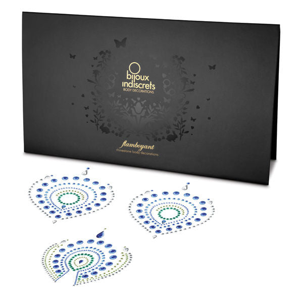 Indiskretes, extravagantes Blau und Grün