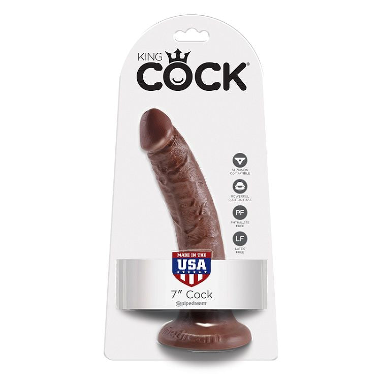 KING COCK - 7 SCHOKOLADEN-DILDO 17,8 CM