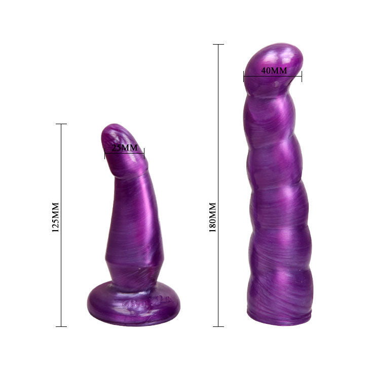 Lila G-Point Anal- und Vaginalgeschirr für Frauen 17 cm