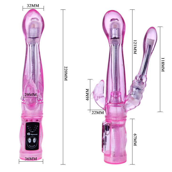 Flexibler Vibrator mit Analstimulator