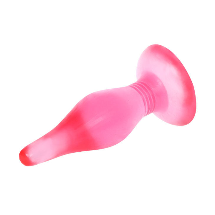 Lila Soft-Touch-Analplug 14,2 cm