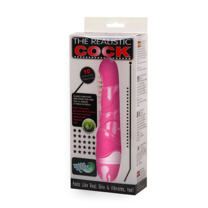 Der realistische rosa Penis 21,8 cm