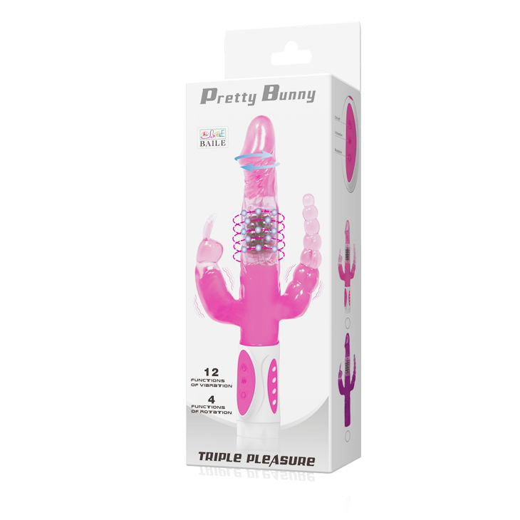 Pretty Bunny Dreifach-Rotator-Vibrator