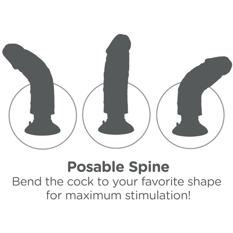 Gode Réaliste Vibrant Ventouse - King Cock