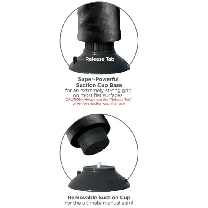 Vibrierender Dildo mit Hoden 23 cm schwarz