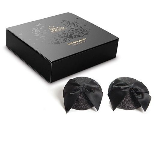 Glänzendes Burlesque-Cover-Up mit Schleife