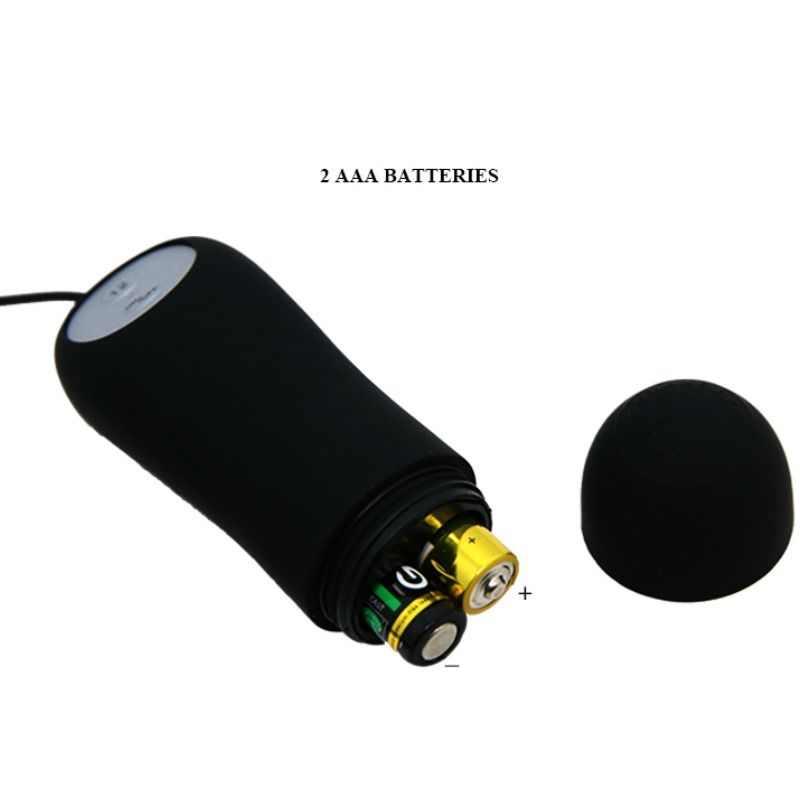 Ankerförmiger Silikon-Analplug mit 12 Vibrationsmodi, schwarz