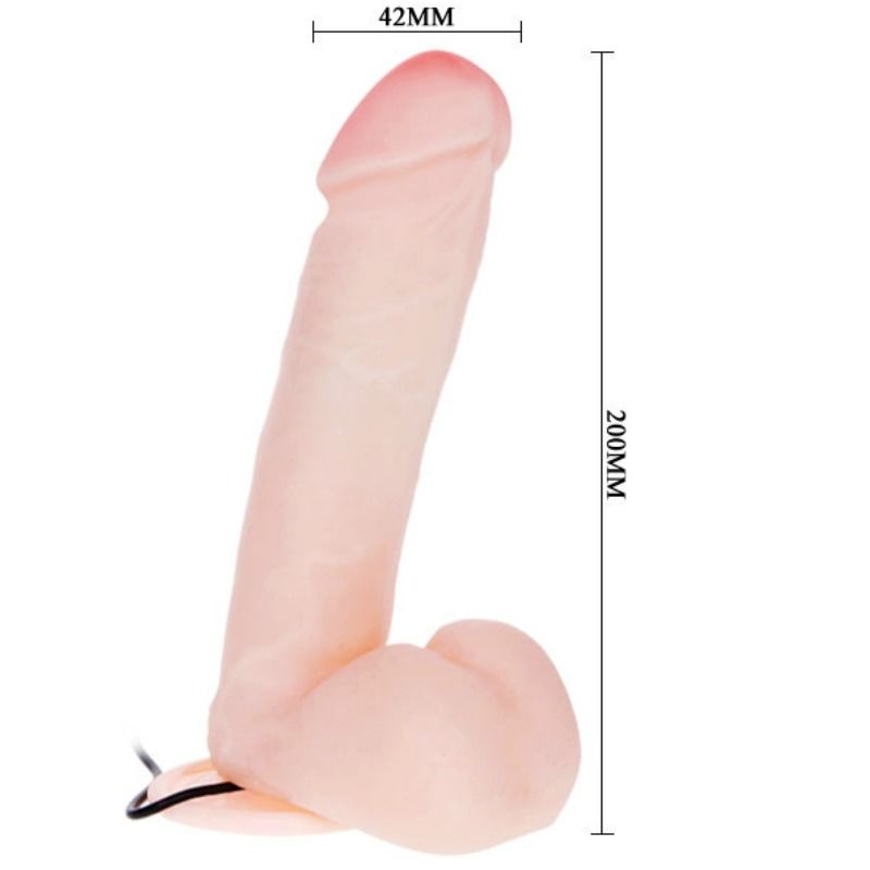 Realistischer Dildo mit Vibration 20 cm