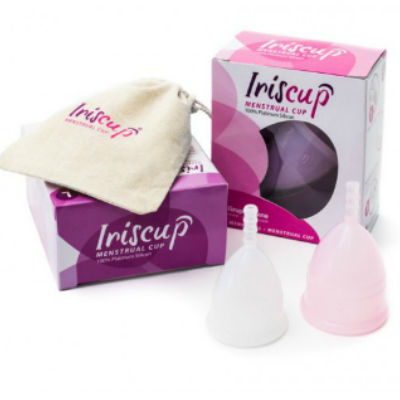 IRISCUP – GROSSE ROSA TASSE DES MONATS + GRATIS STERILISIERBEUTEL