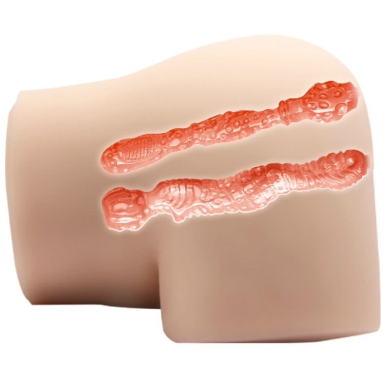 Realistische Vagina und Anus mit Vibrationsposition 4